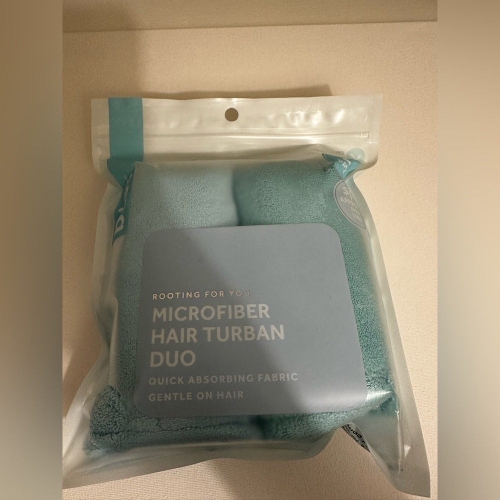 Bliss Microfiber Hair Turban Duo Blue